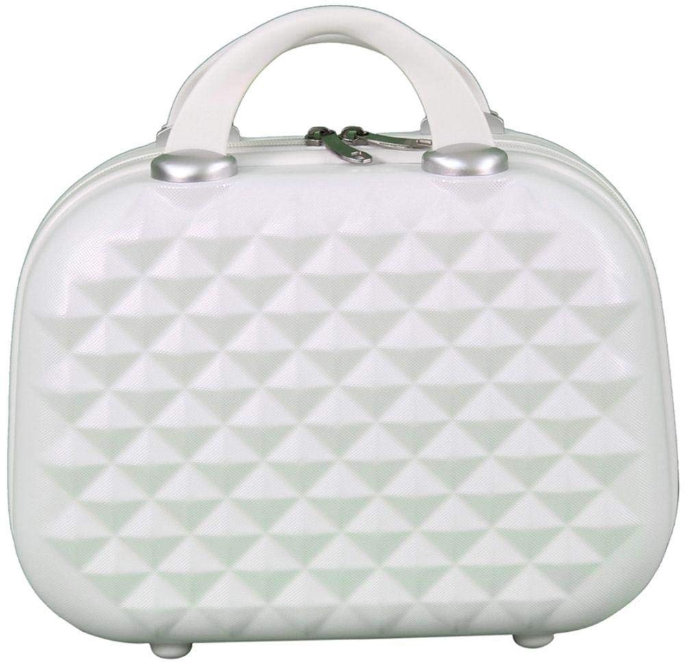 Morano Luggage Trolley 3PCS SET WITH BEAUTY CASE, WHITE